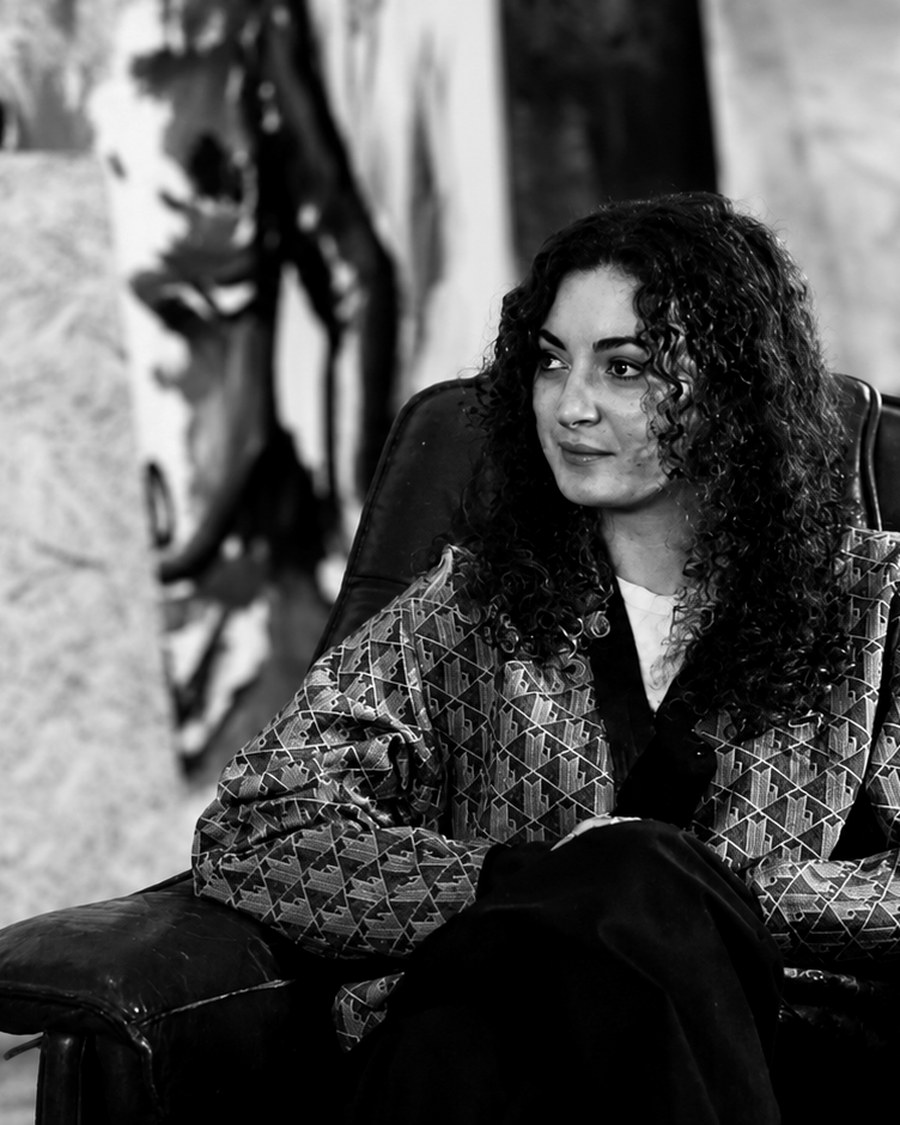 Mariam Bakradze, founder of Bakradze Studio, in a studio setting